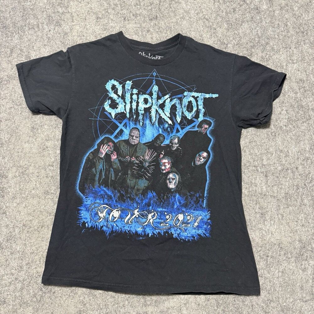 Slipknot T Shirt Adult Small Black 2021 Knotfest Roadshow Concert Tour Size MD